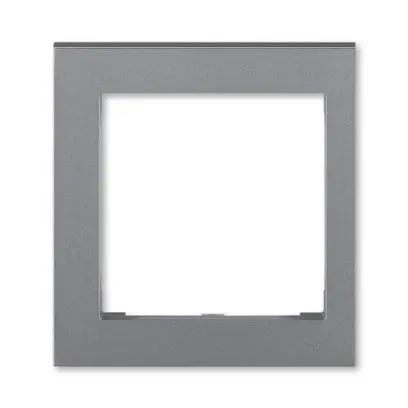 kryt rámečku s otvorem 55x55, krajní; ocelová, design LEVIT M